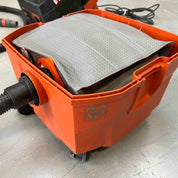 Reusable dust bag for Fein Dustex 25 L fitted inside the dust extractor