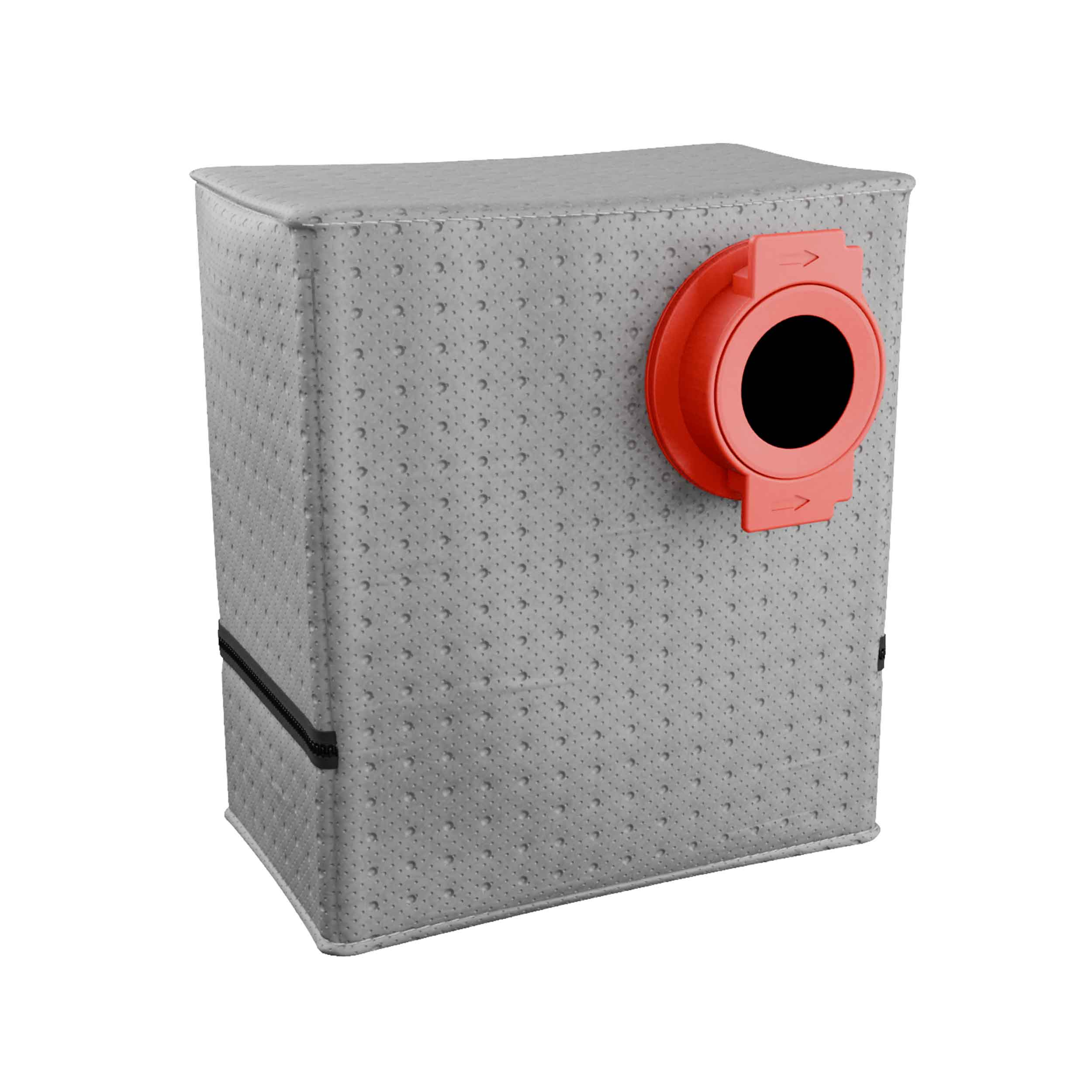 Reusable dust bag for Milwaukee M12 FUEL 1.6 Gallon Wet/Dry Vacuum - side view