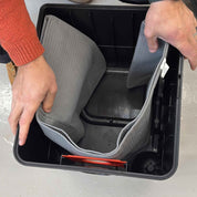 Reusable dust bag for Trend T35 shown with dust extractor accessories